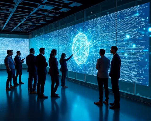 Специалисты TideMind AI анализируют данные для внедрения ИИ в бизнес