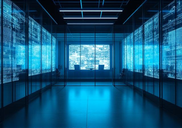 Современный технологичный офис TideMind AI